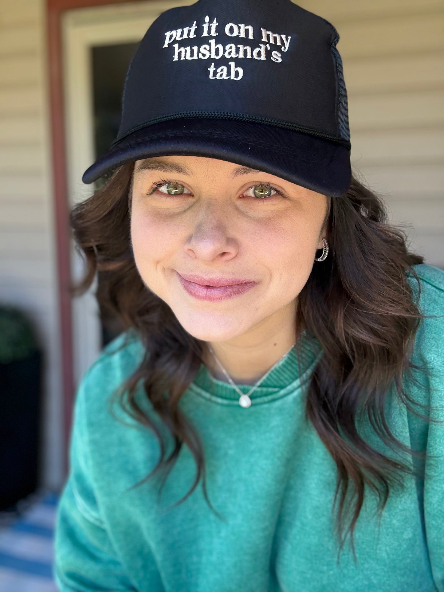 Put it on my Husbands Tab Hat - Black