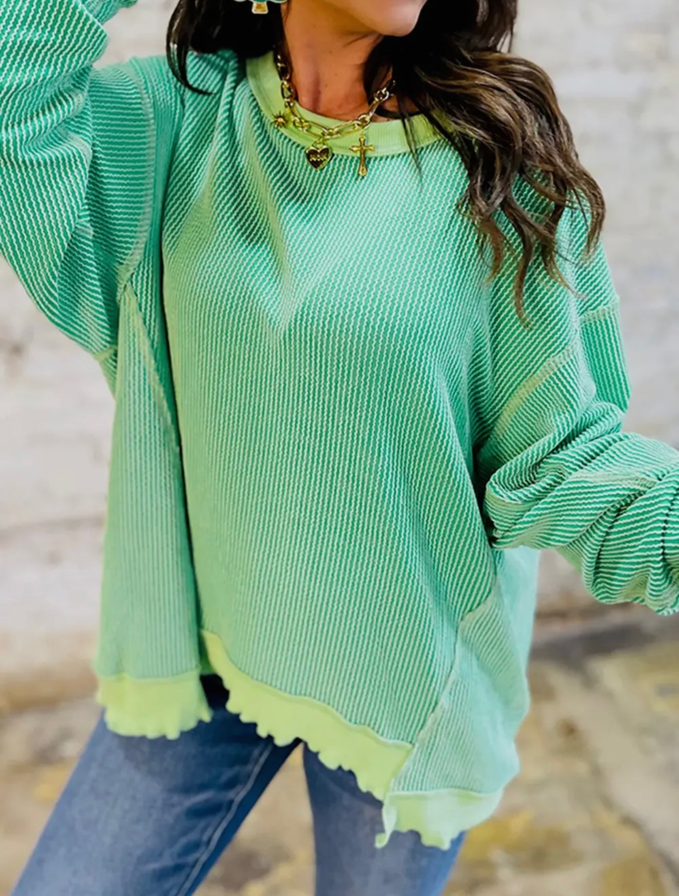 Lucky Distressed Top