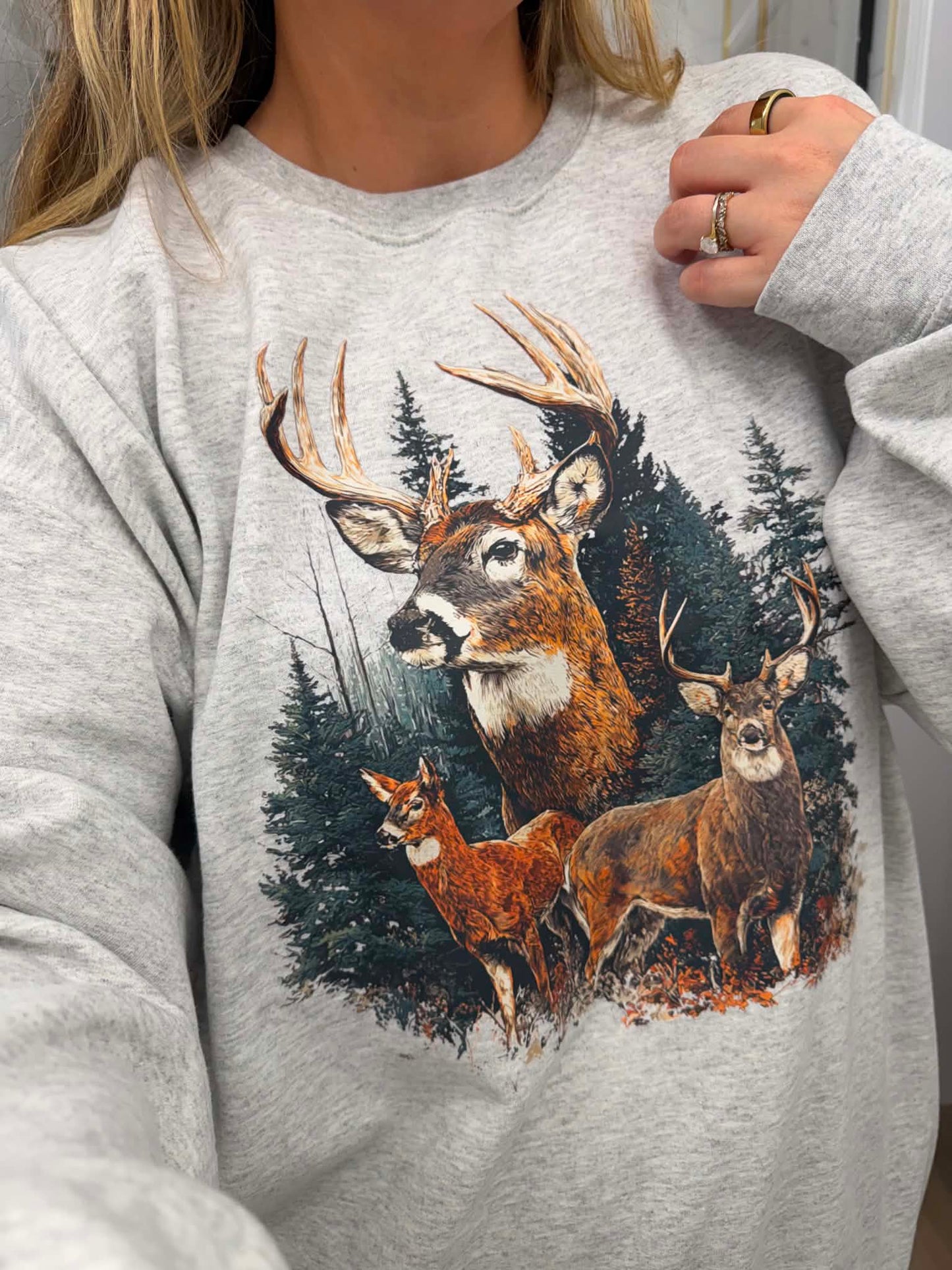 Retro Deer Lauren Webb Inspired Crewneck