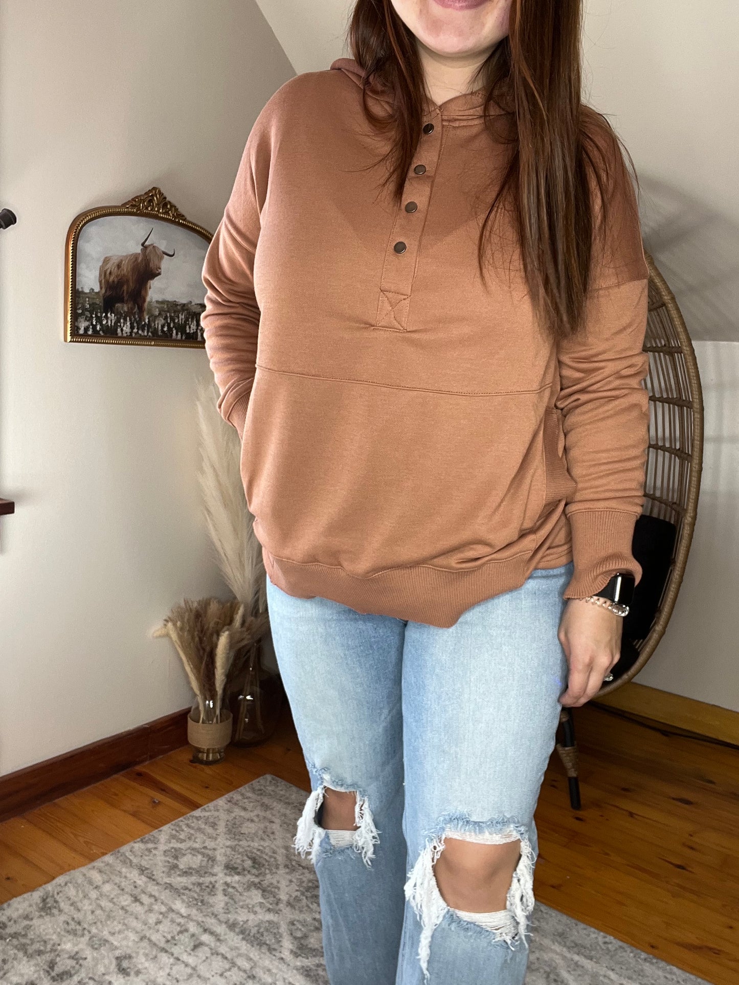 Mocha Oversized Pullover