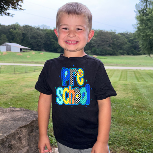 Retro Boys Back to School Grade Tee