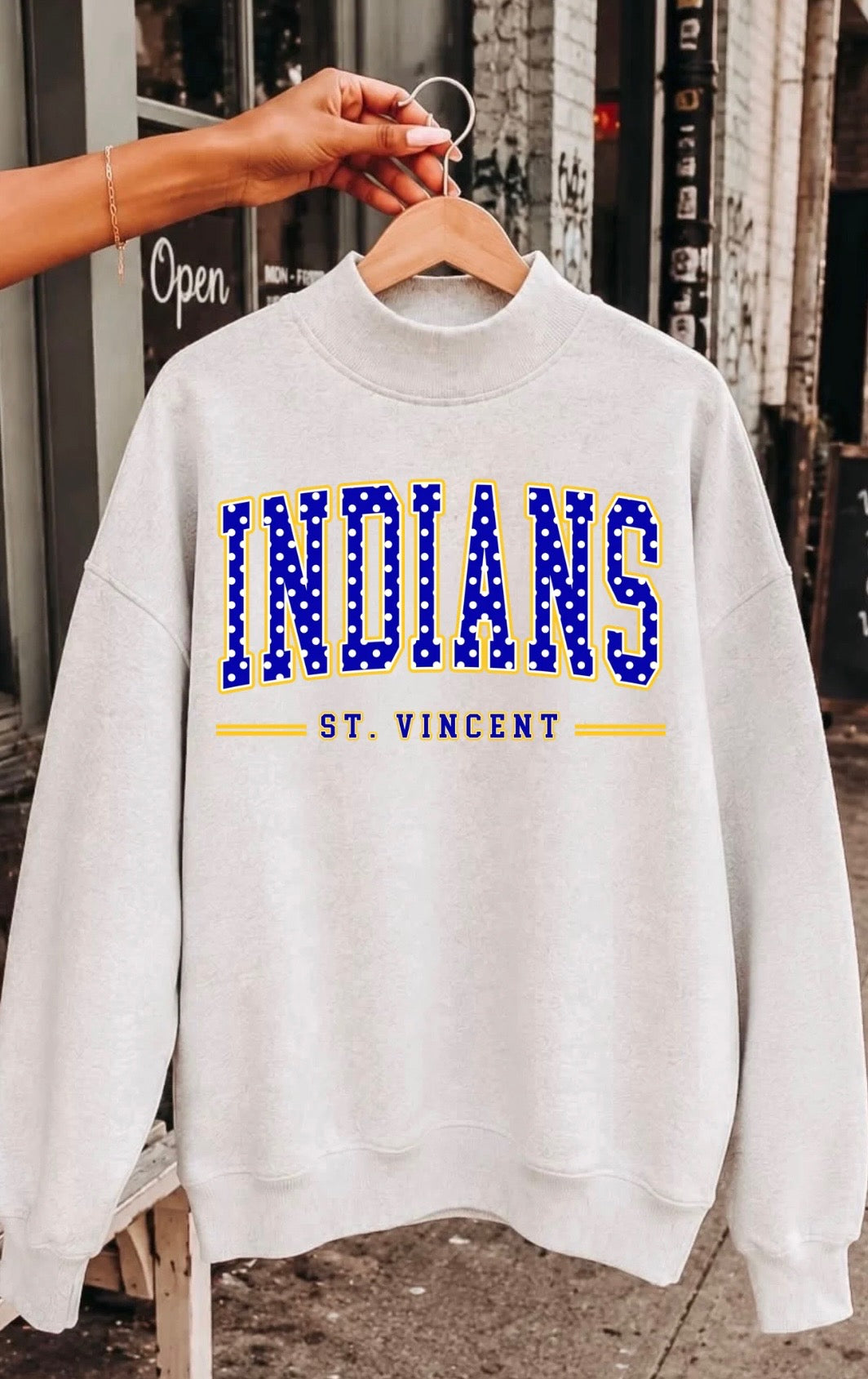 Polka Dot Spirit Mockneck
